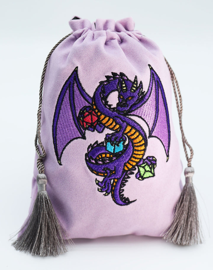 Dice Bag Purple Dragon | Pandora's Boox