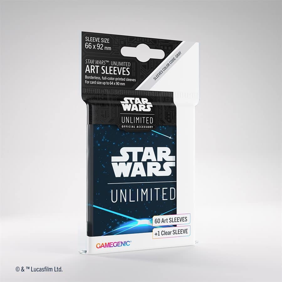 Star Wars Unlimited: Gamegenic Sleeves 60 count Space Blue | Pandora's Boox