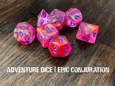 Adventure Dice Polyhedral 7pc Set: Epic Conjuration