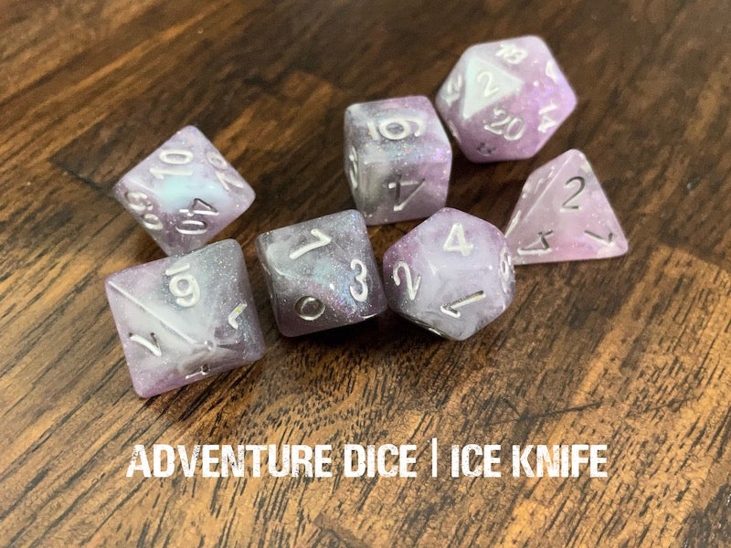 Adventure Dice 7pc: Ice Knife