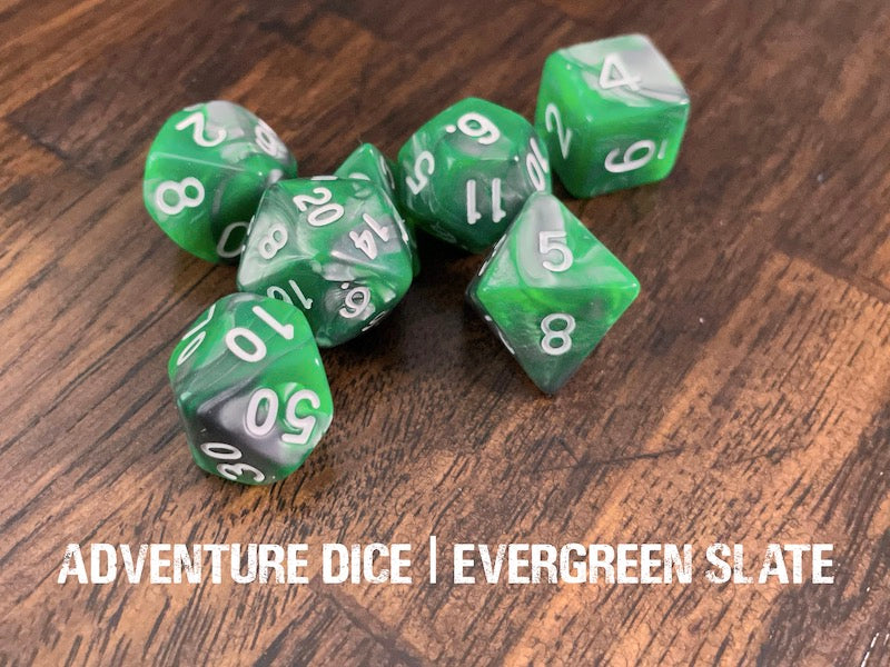 Adventure Dice: Evergreen Slate | Pandora's Boox