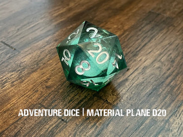 Adventure Dice D20 Liquid Core Material Plane