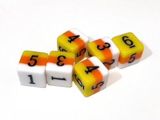 Adventure Dice: Candy Corn D6 Set