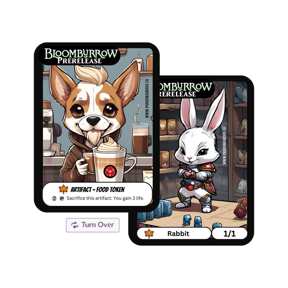 Rabbit // Food Double-Sided Token [Pandora's Tokens] (promos)