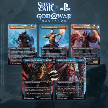Secret Lair X Series : Playstation, God of War, Norse (one per customer)