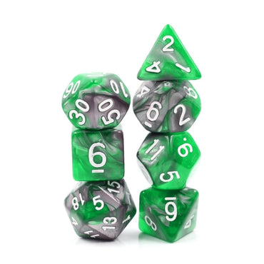 Emerald Ore RPG Dice 7pc Set