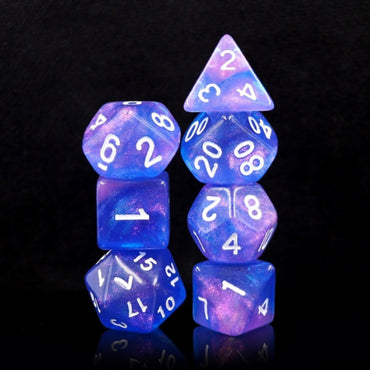 Sapphire Phantom RPG Dice 7pc Set