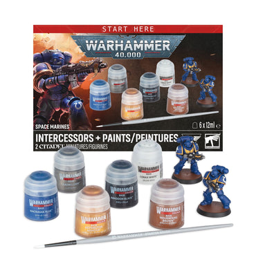 Warhammer 40K Space Marines Intercessors Paint Set (July 25)
