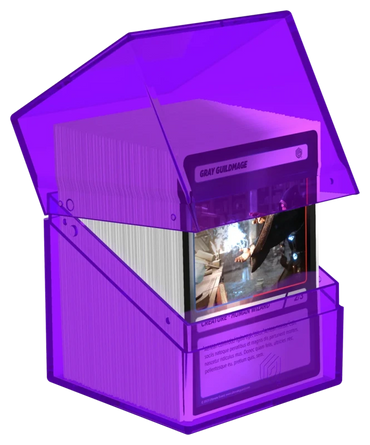 Boulder (100+) Deck Box Clear Amethyst
