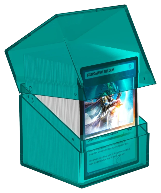 Boulder (100+) Deck Box Clear Malachite