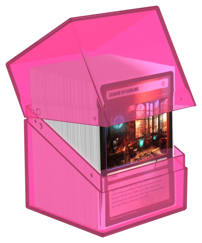 Boulder (100+) Deck Box Clear Rhodonite