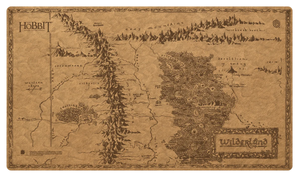 UG PLAYMAT The Hobbit Map - Wilderlands