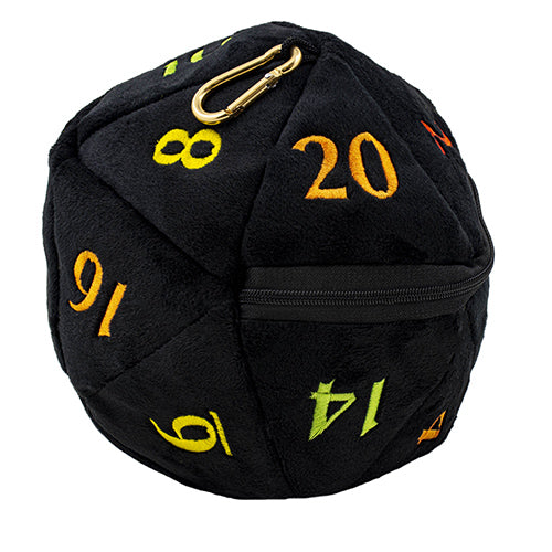 Ultrapro D20 Dice Bag: Black / Rainbow