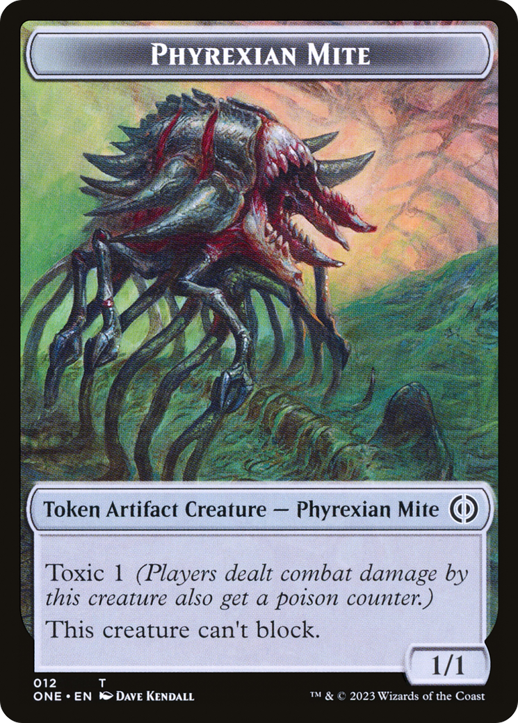 Phyrexian Mite (012) // Drone Double-Sided Token [Phyrexia: All Will Be One Tokens] | Pandora's Boox