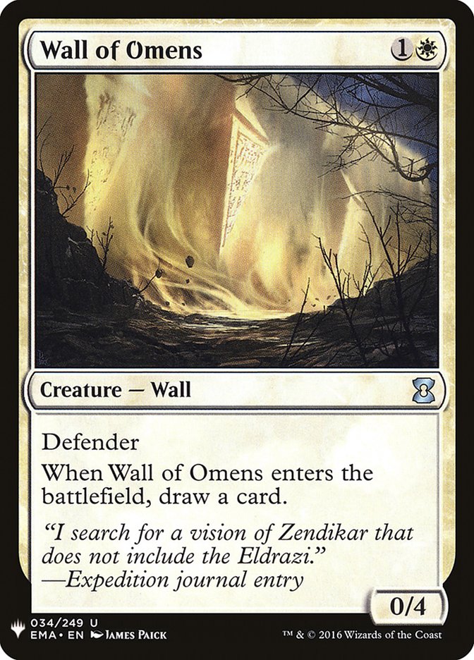 Wall of Omens [Mystery Booster] | Pandora's Boox