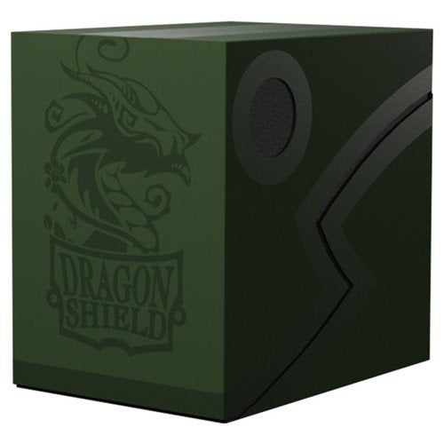 Dragon Shield Double Shell 150+ Deckbox Shadow - Green | Pandora's Boox