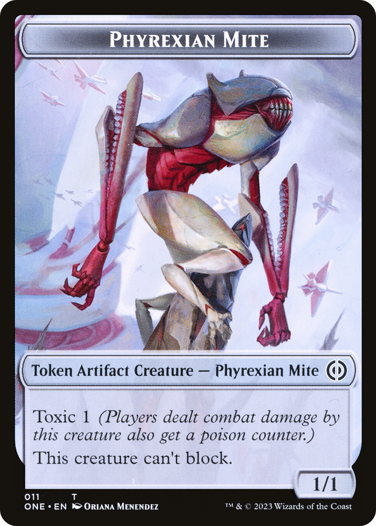 Phyrexian Mite (011) // Drone Double-Sided Token [Phyrexia: All Will Be One Tokens] | Pandora's Boox