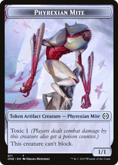 Phyrexian Mite (011) // Phyrexian Golem Double-Sided Token [Phyrexia: All Will Be One Tokens] | Pandora's Boox