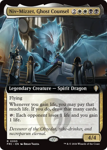 Niv-Mizzet, Ghost Counsel (Extended Art) [Reality Fracture Commander]