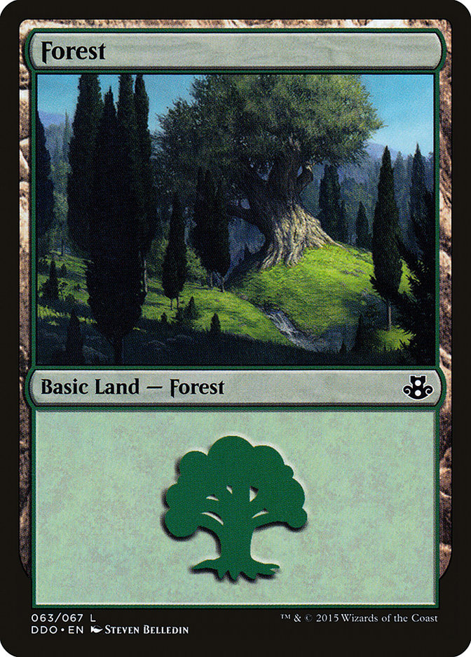 Forest (63) [Duel Decks: Elspeth vs. Kiora] | Pandora's Boox