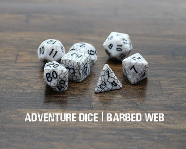 Adventure Dice Polyhedral 7pc Set: Barbed Web