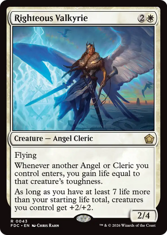 Righteous Valkyrie [Foundations Commander]