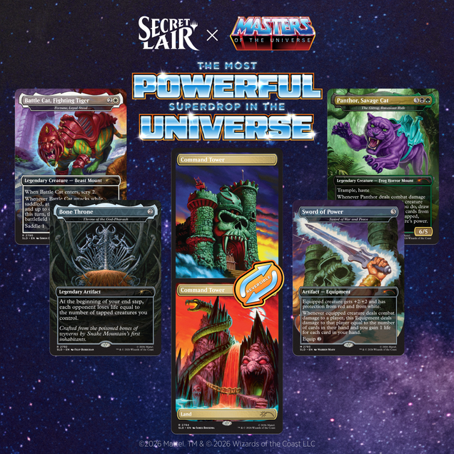 Secret Lair X Series : Masters of the Universe - Sold Separately