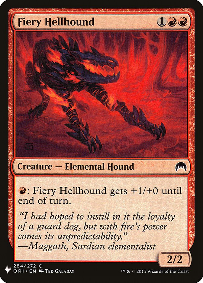 Fiery Hellhound [Mystery Booster] | Pandora's Boox