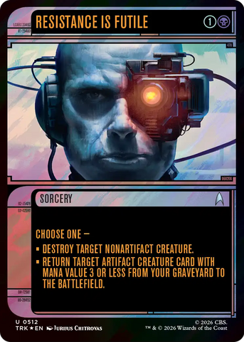 Resistance Is Futile (Showcase) (Surge Foil) [Star Trek]