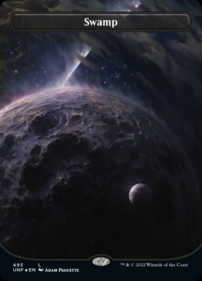 Swamp (493) (Orbital Space-ic Land) (Galaxy Foil) [Unfinity] | Pandora's Boox