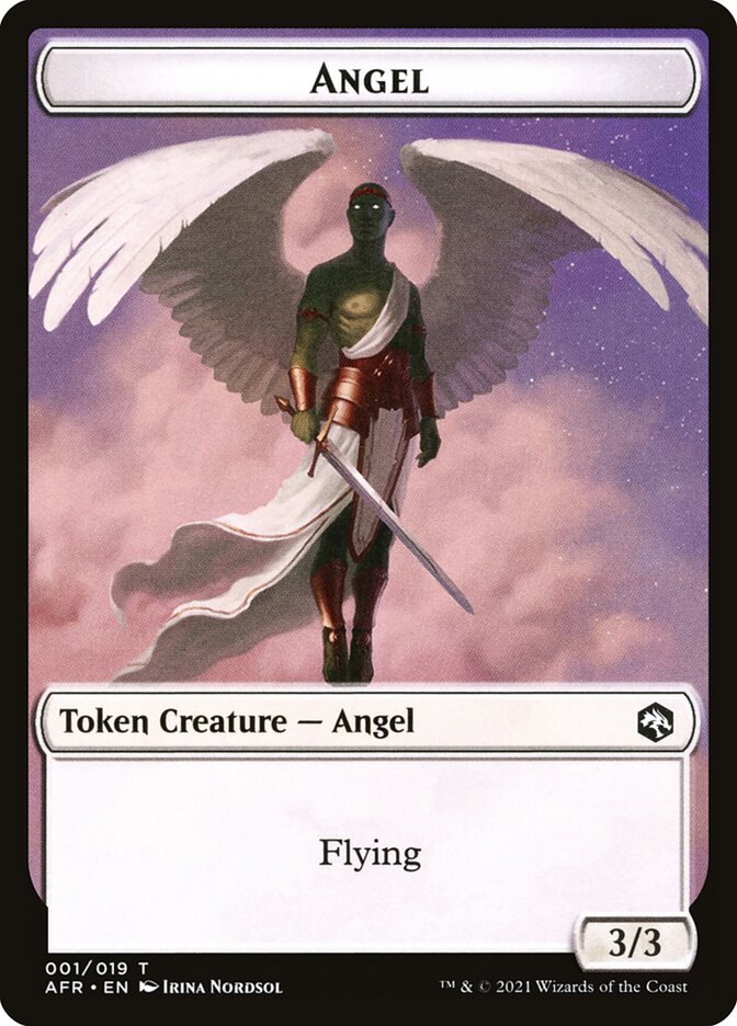 Angel // Dog Illusion Double-Sided Token [Dungeons & Dragons: Adventures in the Forgotten Realms Tokens] | Pandora's Boox