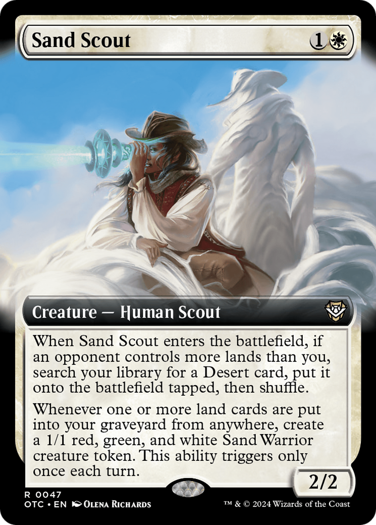 Sand Scout (Extended Art) [Outlaws of Thunder Junction Commander] | Pandora's Boox