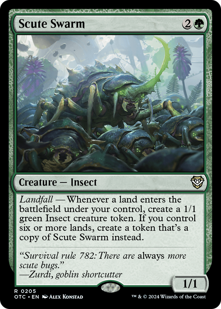 Scute Swarm [Outlaws of Thunder Junction Commander] | Pandora's Boox