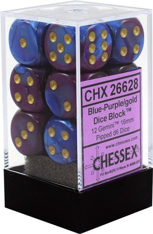 12 16mm D6 Blue-Purple/gold CHX26628