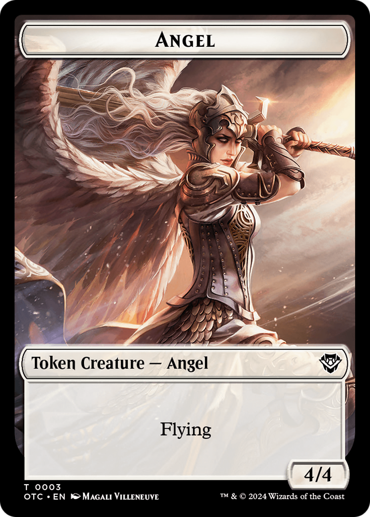 Elemental (0021) // Angel Double-Sided Token [Outlaws of Thunder Junction Commander Tokens] | Pandora's Boox