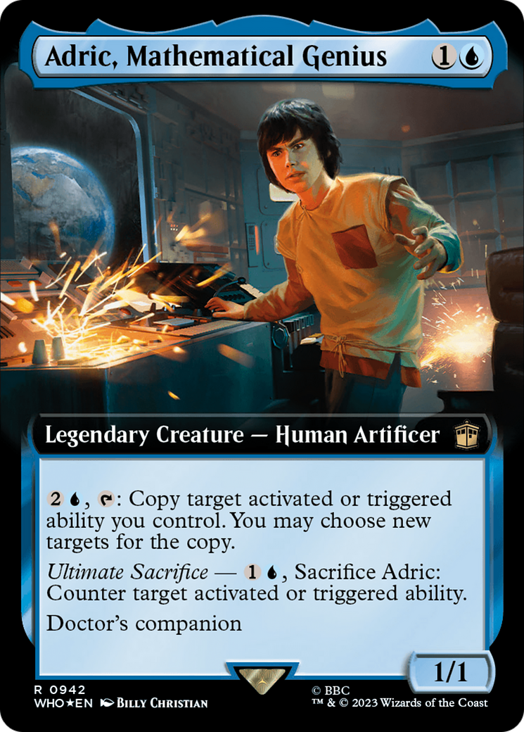 Adric, Mathematical Genius (Extended Art) (Surge Foil) [Doctor Who] | Pandora's Boox