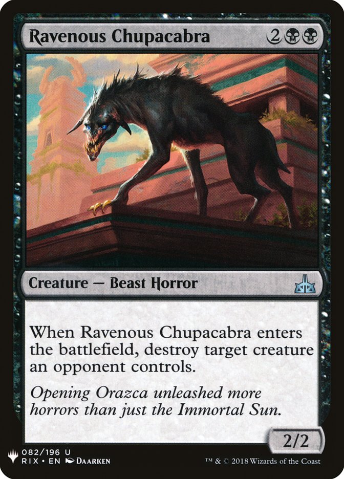 Ravenous Chupacabra [Mystery Booster] | Pandora's Boox