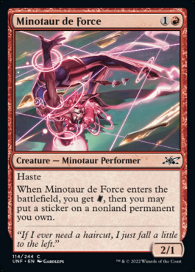 Minotaur de Force [Unfinity] | Pandora's Boox