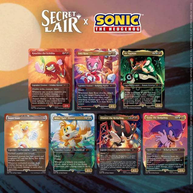 Secret Lair X: Sonic The Hedgehog, Friends & Foes (1 per customer)