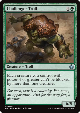 Challenger Troll [Foundations Commander]