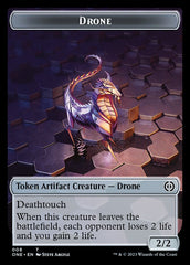 Rebel // Drone Double-Sided Token [Phyrexia: All Will Be One Tokens] | Pandora's Boox