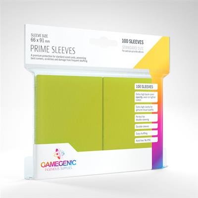 Gamegenic Prime Sleeves Lime (100 pk)