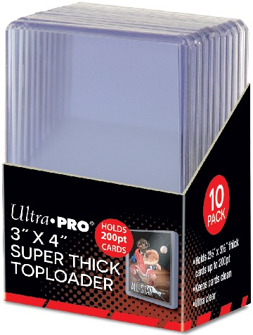 Ultra pro 3x4 10 pack Toploaders 200pt