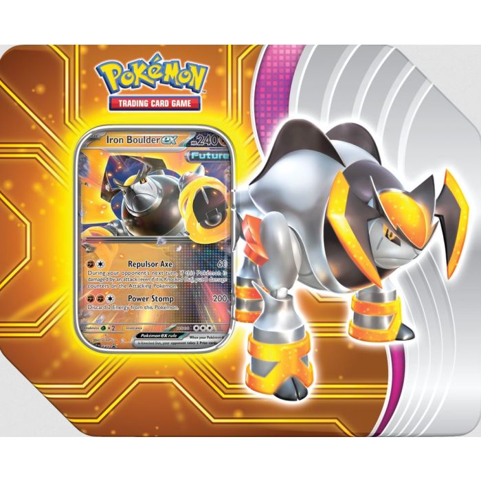 Pokemon Paradox Destinies Tin: Iron Boulder (Sept 06)