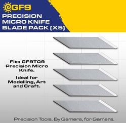 GF9 Precision micro knife blade pack
