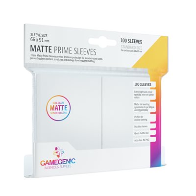 Gamegenic Prime Sleeves Matte White (100 pk)