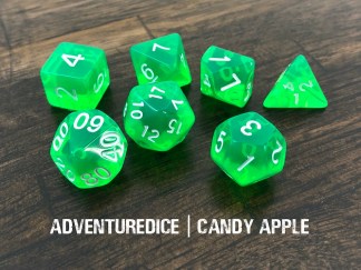 Adventure Dice 7pc Candy Apple