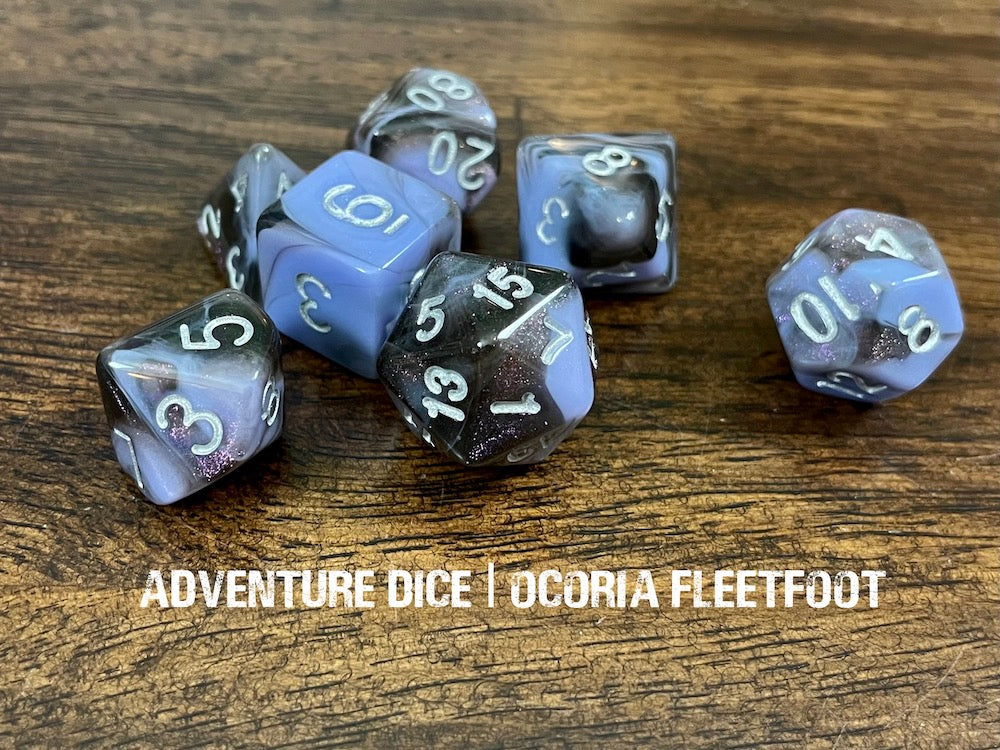 Adventure Dice 7pc Ocoria Fleetfoot