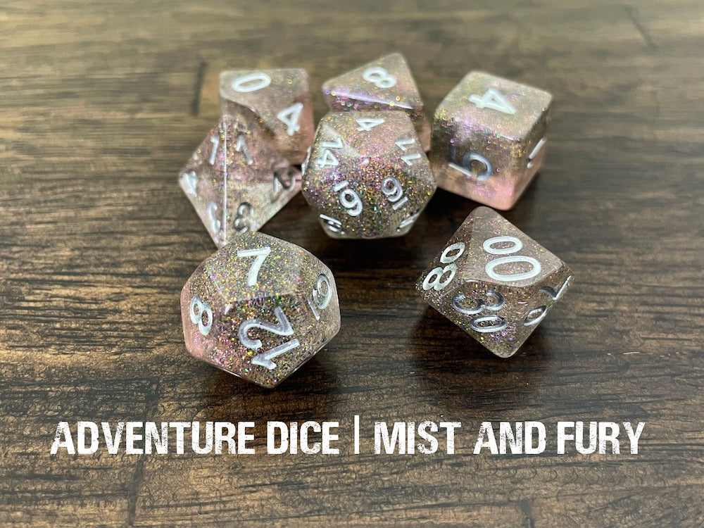 Adventure Dice 7pc Mist and Fury