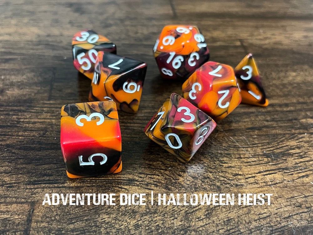 Adventure Dice 7pc Halloweeen Heist